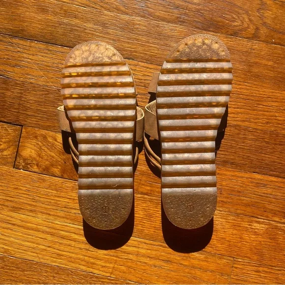 SHEIN Tan Strappy Women's Sandals - Picture 6 of 7